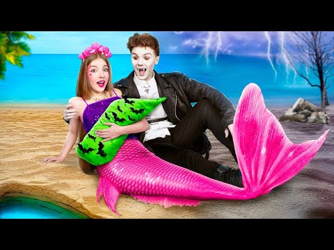 My Mom Became a Mermaid || Vampire Fell in Love with Mermaid