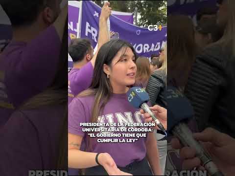 LOS UNIVERSITARIOS RECLAMAN EN LAS CALLES 🚨