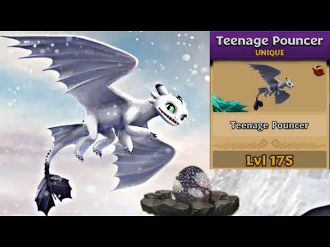 TEENAGE POUNCER MAX LEVEL 175 TITAN MODE - New Night Light - Dragons: Rise of Berk