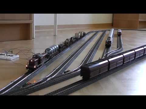 Model Trains Running With Automatic Control