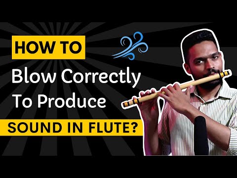 Beginner Flute Tutorial | How to Blow Correctly in Flute | How to Play Flute | Air Blowing Technique