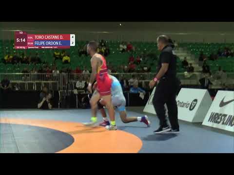 1/4 GR - 60 kg: D. TORO CASTANE (COL) v. E. FELIPE ORDON (GUA)