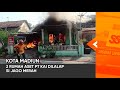 KOTA MADIUN 2 Rumah Aset PT KAI Dilalap Si Jago Merah