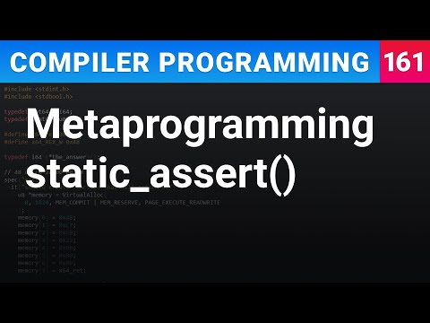 Metaprogramming Static_assert Compiler Programming Ep161
