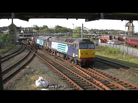 DRS 57002+57012. 6C53 Flasks. Carnforth. 14/05/15