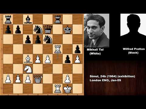 Mikhail Tal vs Wilfred Henry Pratten - London (1964)