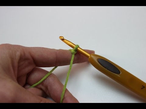 Fazendo a Laçada Inicial no crochê