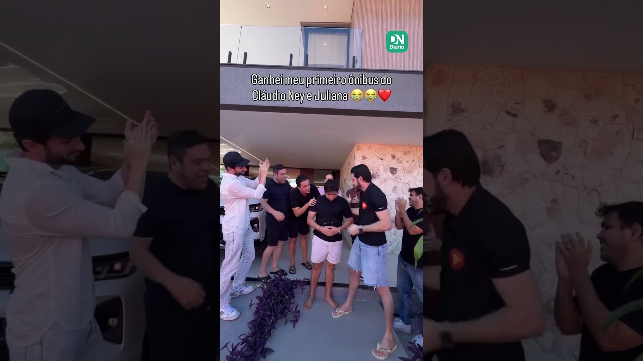 Imagem da notícia Filho do Piseiro ganha primeiro ônibus de presente da dupla Claudio Ney e Juliana