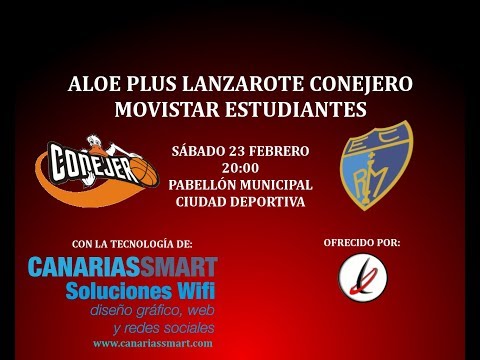 Baloncesto 🏀: Liga EBA: Aloe Plus Lanzarote Conejero vs Movistar Estudiantes