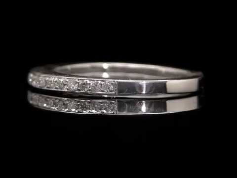 .40 CT SI1 F ROUND DIAMOND SEMI ETERNITY WEDDING ANNIVERSARY BAND 14K WHITE GOLD