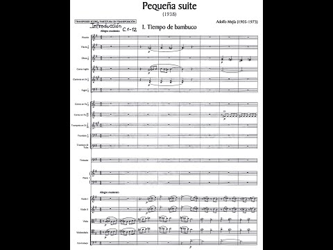 Adolfo MEJÍA: PEQUEÑA SUITE para Orquesta (1938) [Vídeo-Score]