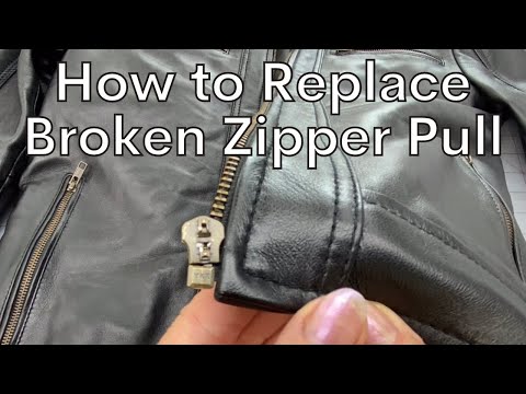 Zipper Repair -How to Replace Metal Slider on Leather...