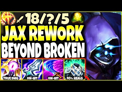 This New Season 13 JAX REWORK On-Hit Build Guide is BEYOND BROKEN 🔥 LoL Meta Top Jax s13 Gameplay