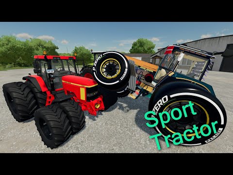Brutal Power and Small and Large Two-Story Trailers for Transporting Colorful Tractors - Mods Test
