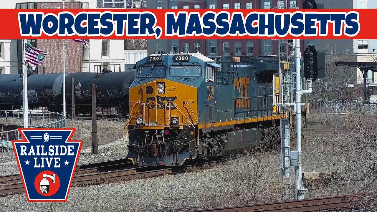 Live webcam view of Worcester CSX Railyard Trainspotting