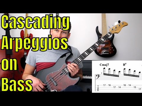 Cascading Arpeggios Exercises for Bass Guitar - Bass Practice Diary - 9th February 2021