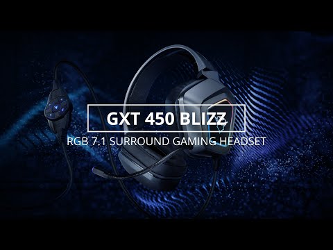 Žaidimų ausinės Trust GXT 450 Blizz RGB 7.1 Surround, 23191