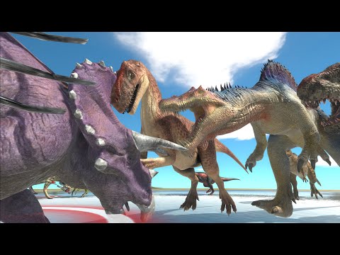 Jurassic World Evolution, T-Rex, Godzilla, All Herbivore Dinosaurs VS All Carnivore Dinosaurs
