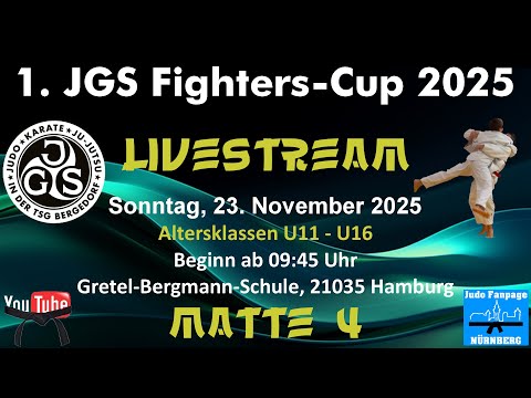 Matte 4 - TAG 2 - 1. JGS Fighters-CUP 2025 - 23.11.2025 - Judo Fanpage Nürnberg