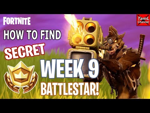 How to Find SECRET Week 9 BATTLESTAR! (Fortnite Battle Royale Season 6)
