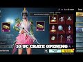 JONATHAN ELF SET INFERNO HELMET CRATE OPENING 10 UC CRATE OPENING IN BGMI PUBG MOBILE