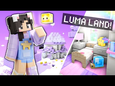 💜Decorating My House + Discovering Luma Land! Minecraft StarQuest Ep.9