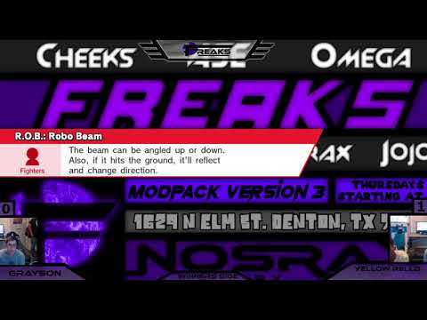 FREAKS 029 Singles Winners: FF | Grayson (ROB) vs YellowRello (Yoshi/Mario)