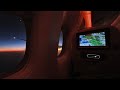Flight Ambience With Sunset Window View 3 Hours Flight Cabin Sound