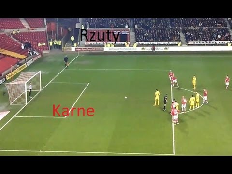 Świetnie wykonane rzuty karne w piłce nożnej