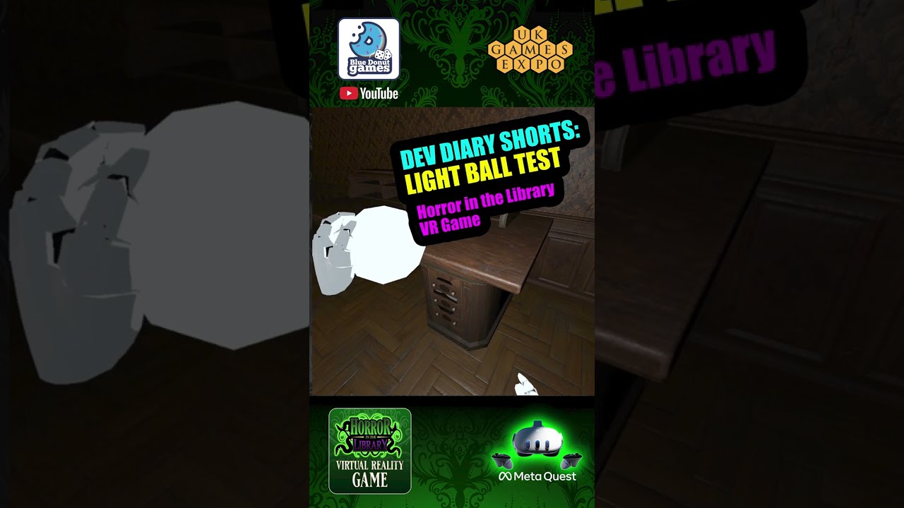 Horror in the Library VR game - Lightball Test thumbnail