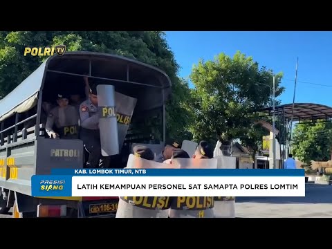 DALMAS PLETON 2 POLRES LOMBOK TIMUR LATIHAN FORMASI EVAKUASI