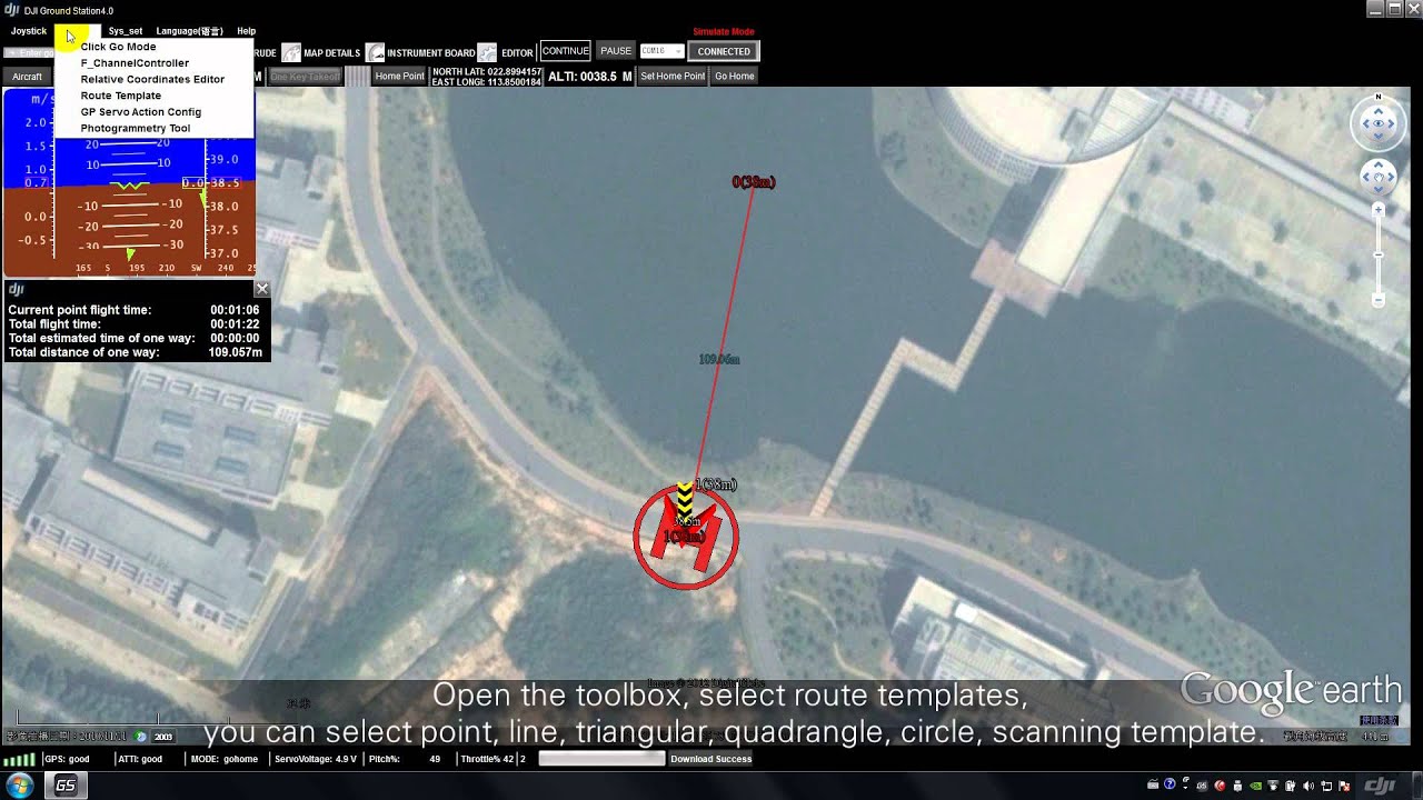 2,4Ghz BT datalink modul +iPad Ground Station s licencí Waypoint