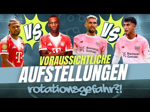 Wer spielt bei LEVERKUSEN?! 👀 Voraussichtliche Aufstellungen - 3. Spieltag