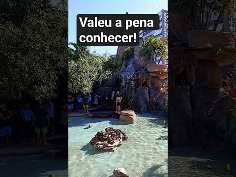Monumento das Águas em Caldas Novas | Beleza e tranquilidade em um dia ensolarado ☀️💙