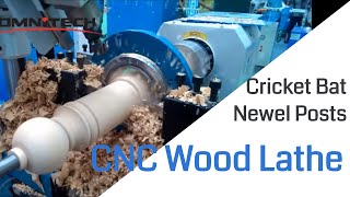 Twisted Newel Posts Engraving by CNC Lathe Machine