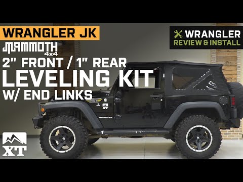 Jeep Wrangler JK Mammoth 2 in. Front / 1 in. Rear Leveling Kit w/ End Links Review & Install