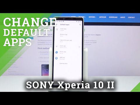 How to Set Up Default Browser in SONY Xperia 10 II – Change Default Apps