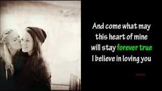 I Believe In Loving You - Carole King (All couples; lyrics)