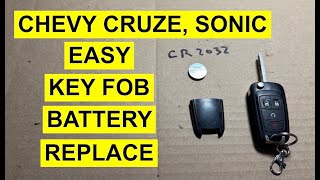 Chevy Cruze, Sonic Key Fob Battery Replacement - No Reprogramming
