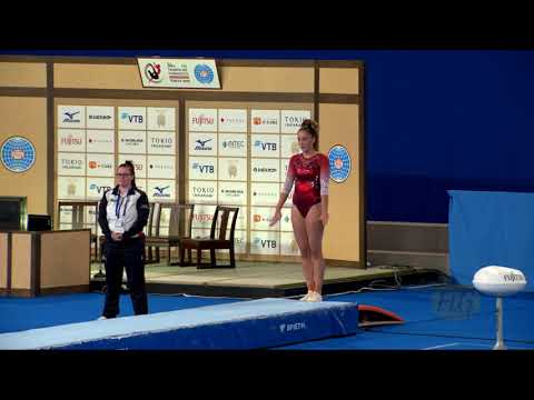 LAFFERTY Kaitlin (GBR) W - 2019 Trampoline Worlds, Tokyo (JPN) - Qualification Tumbling R1