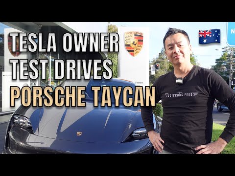 TESLA OWNER DRIVES PORSCHE TAYCAN 2021 | Porsche Centre Willoughby