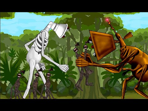 Megahorn Siren Head vs Great Mother Megaphone Trevor Henderson Animation Drawing Cartoon 2.