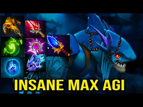 INSANE MAX AGI [ Slark ] - INTENSE TEAM FIGHT - DOTA 2 GAMEPLAY