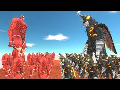 GIANT MONSTERS CLASH! Megalon vs Colossal Titan - Animal Revolt Battle Simulator