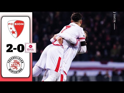 FC Sion Vs FC Winterthur 2-0 Swiss Super League Highlights | Sion Winterthur