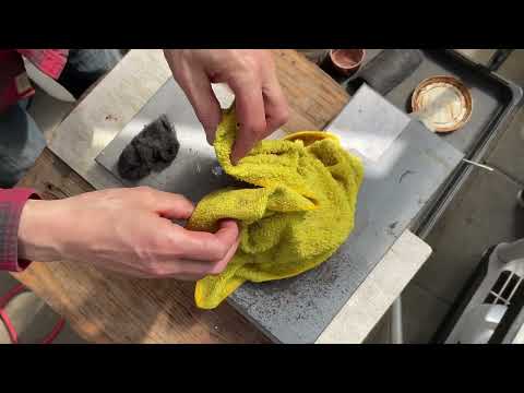 Assembling my new Copper Soil Scoop.  11-Mar-2024