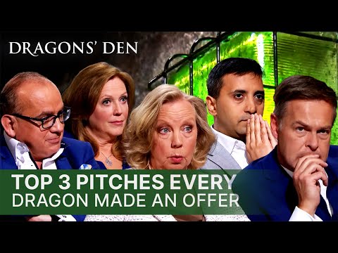 Top 3 Times EVERY Dragon Made An Offer | Dragons' Den