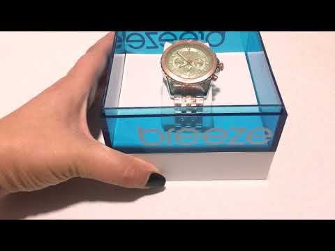 BREEZE Invernia Two Tone Stainless Steel Chronograph 712131.6 -  E-oro.gr