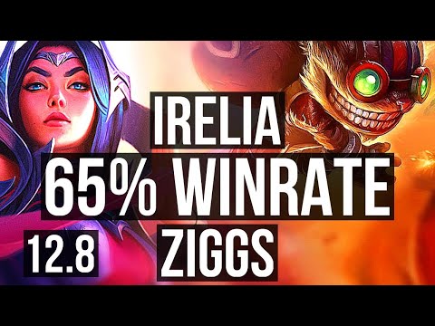 IRELIA vs ZIGGS (MID) | 65% winrate, Godlike, 9/3/8 | EUW Master | 12.8