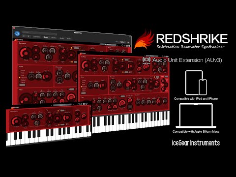 Redshrike - Subtractive Resonator Synthesizer - AUv3 Plugin Synthesizer